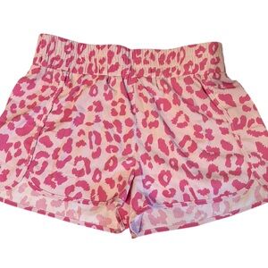 Pink Leopard Print Shorts